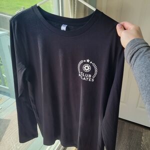 Club Pilates Instructor Black Long Sleeve Shirt
